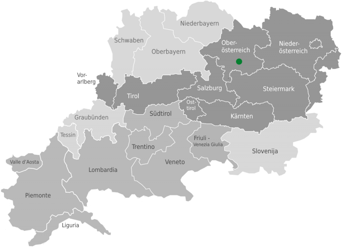 Lokacija Grünau im Almtal
