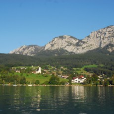 Pogled na Steinbach in Höllengebirge