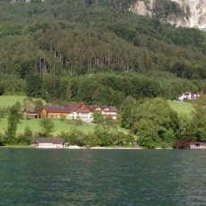 Haus Resch vom See aus gesehen